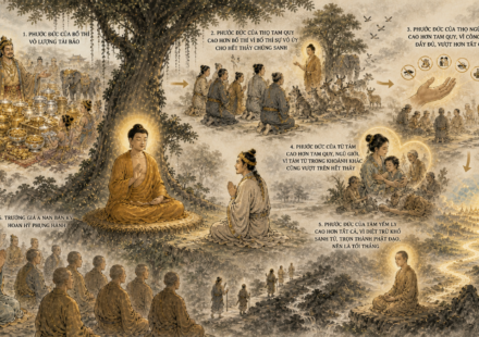 Tam Quy Ngũ Giới Từ Tâm Yếm Li Công Đức Kinh [三歸五戒慈心厭離功德經]