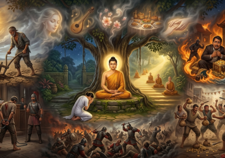 Thích Ma Nam Bổn Tứ Tử Kinh [釋摩男本四子經]