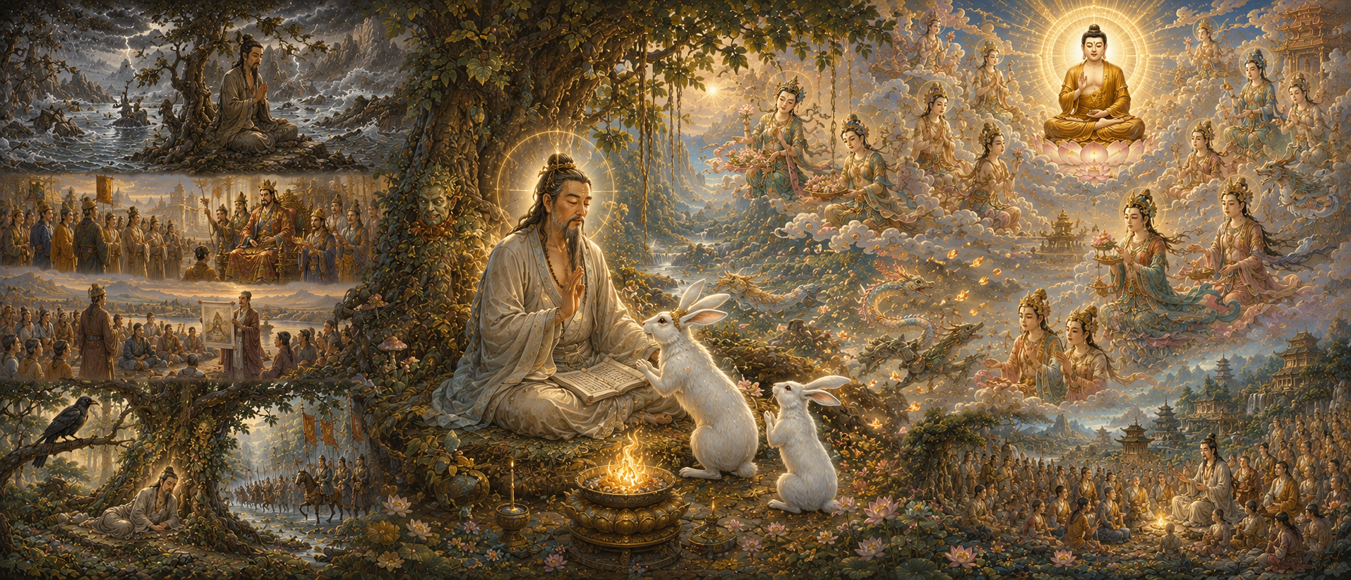  Nhất Thiết Trí Quang Minh Tiên Nhân Từ Tâm Nhân Duyên Bất Thực Nhục Kinh [ 一切智光明仙人慈心因緣不食肉經 ]