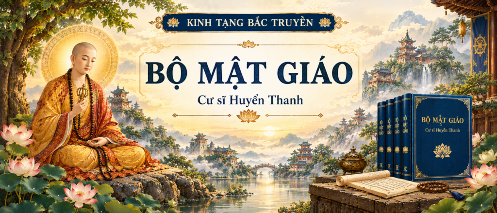 TẠO CHO TÔI ẢNH BÌA BỘ KINH : BỘ MẬT GIÁO Cư sĩ Huyền Thanh KINH TẠNG BẮC TRUYỀN